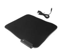 MINAOLULUS Tapis et Gaming Noir Souris Lumineux de Antidérapant Imperméable | Surface en Tissu Tissé, Dos Caoutchouc, Quatorze Effets Lumineux Style Aléatoire