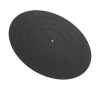 MINAOLULUS Tapis pour Platine Vinyle 30 Cm en Silicone Antistatique 3 Mm D'épaisseur, Tapis de Protection Noir pour Plateau Tournant, Accessoire Performant pour Tourne-disques Vinyls