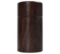 MINAOLULUS Urne Funéraire Portable en Bois de Palissandre Massif, Petite Urne Souvenir 3,8 X 7,6 Cm Couvercle à Vis Hermétique, Boîte Commémorative Décorative Multifonction pour Cendres