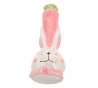 MINAOLULUS Vase Céramique Forme De Lapin Vase Hydroponique pour Plantes Pot De Fleurs Décoratif Cartoon pour Maison Jardin Centre De Table Charmant pour Décoration Intérieure