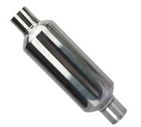 Minardler d'échappement - silencieux à long terme en acier inoxydable - Résonateur universel de 76 mm | Les pièces de remplacement des tuyaux pour la conduite calme, réduisent les émissions, la pollut