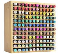 MinBoo Organiseur pour 144 marqueurs, fournitures d'art en bambou, marqueurs artistiques, stylos, crayons de couleur, pinceaux, organisateur de papeterie pour la maison, la salle de classe, le bureau,