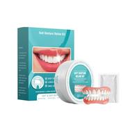 Minceetbien Silicone Reline Denture Set, Minceetbien Dentures, Adjustable Snap-in Dentures, Soft Silicone, Comfortable and Secure for Any Mouth Shape (2Set)