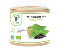 Minceur Bio - Bioptimal - Complément Alimentaire - Thé Vert Guarana + Plantes Pour Maigrir - 4 Actions - Perte De Poids Brûle Graisse - Digestion - Fabriqué En France - Certifié Ecocert - 60 Gélules