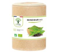 Minceur Bio - Complément Alimentaire - Thé Vert Guarana Artichaut - Perte De Poids Brûle Graisse Digestion Draineur - Fabriqué En France - Vegan - 200 Gélules