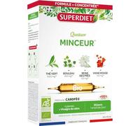 Super Diet Complément minceur Bio Quatuor 4 plantes + Vinaigre de cidre - 20 ampoules x15 ml