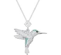 MINCHEDA Collier Colibri pour Femme, Pendentif de Colibri, Cadeau de Saint Valentin, Noel, Fête des Mères, Anniversaires, pour Maman, Petite amie, Épouse