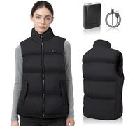 Mincoo Gilet Chauffant Femme, Slim Fit en Coton Doux avec Batterie 7.4V 18400mAh - Chauffage Rapide, 3 Niveaux de Température, Chaud et Doux pour la Peau pour l'Hiver, la Randonnée, le Quotidien