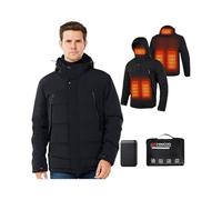 Mincoo Veste Chauffante Homme,Veste Chauffante électrique Veste Chauffant USB Vêtements Chauffant électrique (FR/ES, Alpha/lettres, S, Taille normale, Taille normale, S)