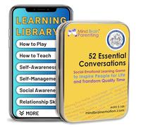 Mind Brain Emotion 52 Conversations essentielles pour la Maison, la thérapie, la Parole, l'école - Cartes de Conversation pour Enfants, Famille, Enseignants et conseillers pour développer l'esprit de