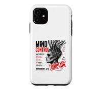 Mind Control Unplug Cyberpunk Dystopian Glitch Art Coque pour iPhone 11