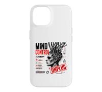 Mind Control Unplug Cyberpunk Dystopian Glitch Art Coque pour iPhone 14