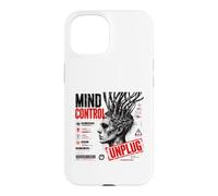 Mind Control Unplug Cyberpunk Dystopian Glitch Art Coque pour iPhone 15