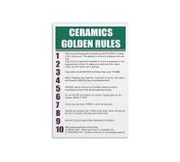 Mind, Hand, Fire Poster The Golden Rules of Intentional Ceramics A Guide to Conscious Making and Creative Presence in the Studio(Framed,12x18inch(30x45cm))