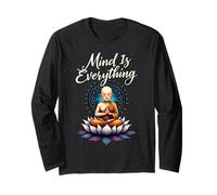 Mind is Everything Lotus de méditation Bouddha Manche Longue
