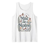 Mind Like a Meadow Calm Nature Fleurs Papillons Zen Débardeur