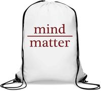 Mind Over Matter Sac de gym décontracté avec cordon de serrage Blanc