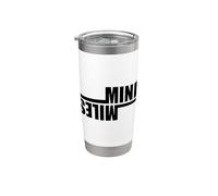 MIND OVER MILES Fun Running Runner Marathon Meme Gobelet isotherme en acier inoxydable double paroi