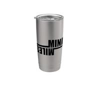 MIND OVER MILES Fun Running Runner Marathon Meme Gobelet isotherme en acier inoxydable double paroi