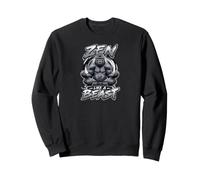 Mind Over Muscle Gorilla Zen Strength Peace Yoga Sweatshirt