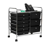 Mind Reader 3TROLL6-BLK Chariot de rangement en aluminium Noir