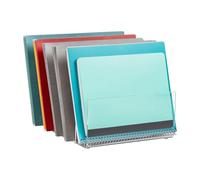 Mind Reader A5CFILE-CLR Support vertical à 5 compartiments en acrylique transparent