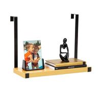 Mind Reader Étagère à Suspendre pour Fournitures de Bureau, Plantes et décoration, Facile à Installer, MDF et métal, 40 x 14,6 x 29,8 cm (L x l x H), Marron