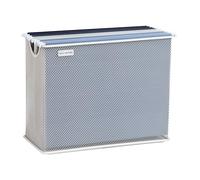 Mind Reader Metal Mesh Storage Letters, Documents, Folders, Office Organization, White File Basket