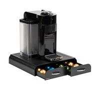 Mind Reader Organiseur de dosettes de café à portion unique avec 2 tiroirs, compatible avec 18 capsules Vertuoline (239,8 ml) ou 72 capsules Nespresso originales (40 ml), plastique, 34 x 32,7 x 6,3 cm