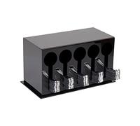 Mind Reader Range-couverts - Distributeur de fourchettes et cuillères en plastique, pour la cuisine - 27,9 x 14,6 x 15,2 cm (L x l x H) - Noir