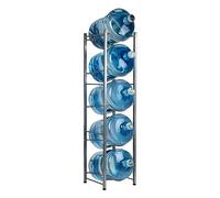 Mind Reader Support pour carafe à eau de 5 gallons, support de bouteille d'eau, support de refroidisseur d'eau, support, métal, 34 x 34 x 137 cm (L x l x H), argenté