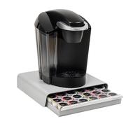 Mind Reader Tiroir à dosettes de café, 34 x 32 x 7 cm (L x l x H), gris