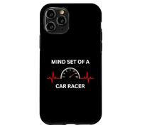 Mind Set of A Car Racer Guy EKG Compteur de Vitesse Racing Guy Coque pour iPhone 11 Pro