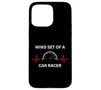Mind Set of A Car Racer Guy EKG Compteur de Vitesse Racing Guy Coque pour iPhone 15 Pro Max