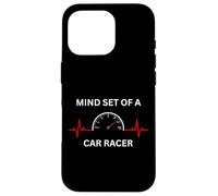 Mind Set of A Car Racer Guy EKG Compteur de Vitesse Racing Guy Coque pour iPhone 16 Pro