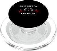 Mind Set of A Car Racer Guy EKG Compteur de Vitesse Racing Guy PopSockets PopGrip pour MagSafe