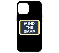 Mind The GAAP Funny Accountable Bookkeeper Accounting Pun Fun Coque pour iPhone 12/12 Pro