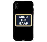 Mind The GAAP Funny Accountable Bookkeeper Accounting Pun Fun Coque pour iPhone XS Max