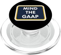 Mind The GAAP Funny Accountable Bookkeeper Accounting Pun Fun PopSockets PopGrip pour MagSafe