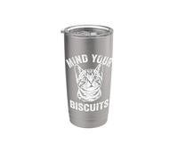 Mind Your Biscuits - Chat mignon pour amoureux de chatons Gobelet isotherme en acier inoxydable double paroi