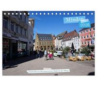 Minden - Eindrücke aus der historischen Stadt an der Weser (Tischkalender 2026 DIN A5 quer), CALVENDO Monatskalender: Wunderschöne fotografische Impressionen aus der Weserstadt Minden in Westfalen