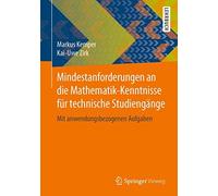 Mindestanforderungen An Die Mathematik-Kenntnisse Für Technische Studiengänge