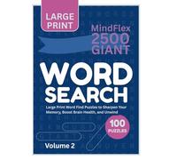MindFlex 2500 Giant Word Search · Volume 2: Large Print Word Find Puzzles to Sharpen Your Memory, Boost Brain Health, and Unwind