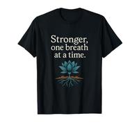 Mindful Lotus Roots Citation positive sur la santé mentale T-Shirt