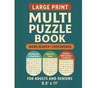 Mindful Moments Puzzle Book for Adults & Seniors: Mindfulness, Nature & Positive Affirmations Puzzles