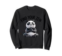 Mindful Panda Méditation Zen Harmony Art Sweatshirt