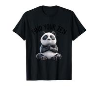 Mindful Panda Méditation Zen Harmony Art T-Shirt