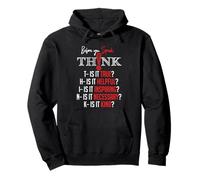 Mindful Speech Acronym True Helpful Inspiring Kind Graphic Sweat à Capuche