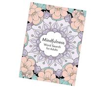 Mindfulness Bold Search, Word Search Books | Mot Trouver des Livres - Jeux de Divertissement Portables, Activités d'Exercice Cérébral pour Adultes Adolescents Adolescents