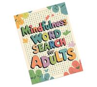 Mindfulness Focusing Word Search Game Book Paper Notebook for Breaks to Favorise Calmness and Concentration Book